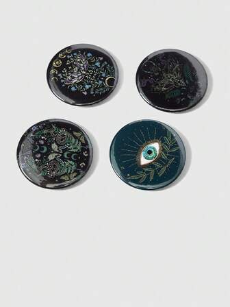 Fairycore Moth, Butterfly, Plant Vine, Moon Eye Flower Brooch, Badge, Accessories For Brazilian Carnival, Halloween, Day Of The Dead, Goth Style