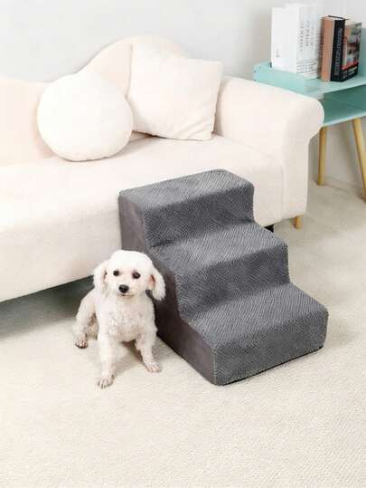 PETSIN 1 pezzo Gradini per letto per cani, rampa per animali domestici per cani di taglia piccola e media, cani anziani, per salire sul letto e sul divano, scala d'angolo per animali domestici