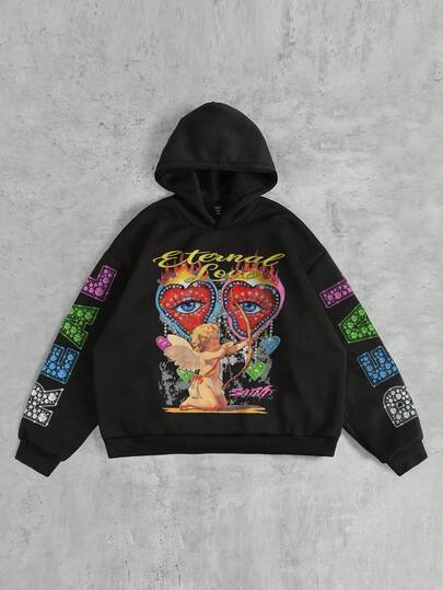 Outdoor Casual Loose Fit Long Sleeve Hoodie For Men