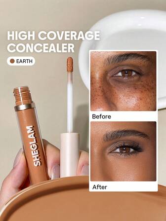 Like Magic 12Hr Full Coverage Concealer-Earth Matte Liquid Concealer Correcteur De Couleur éClaircissant Longue DuréE Anti-Cernes Hydratant Longue DuréE Toute La JournéE Et Sans Poids Anti-Cernes NoëL Hiver Marque Beauté Visage Maquillage CosméTique Pour Femmes Filles Parfait Pour Hiver IdéAl Pour Y2K ÉLéGant Mode Adapté Pour Anniversaire Xmas Cadeau FêTe PrêT Meilleure Couleur