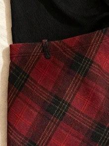 SHEIN Elenzya 一套露肩纯色长袖上衣和迷你裙女装两件套 - 彩色 - 查看 6