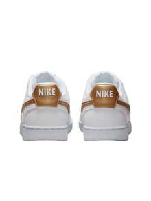 Nike Court Vision Women's Sneakers White/White/Metallic Gold DH3158-105 - White/White/Metallic Gold - View 5