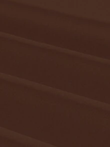 SHEIN PETITE 两件套女士黑色和深棕色圆领休闲修身长袖T恤，适合春、夏、秋、冬穿着。 - 彩色 - 查看 5