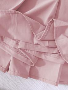 Sparklyn 女童百褶高腰裙，内置安全短裤，二合一裙裤，四季百搭，可搭配衬衫、T恤、Polo衫、连帽衫、夹克