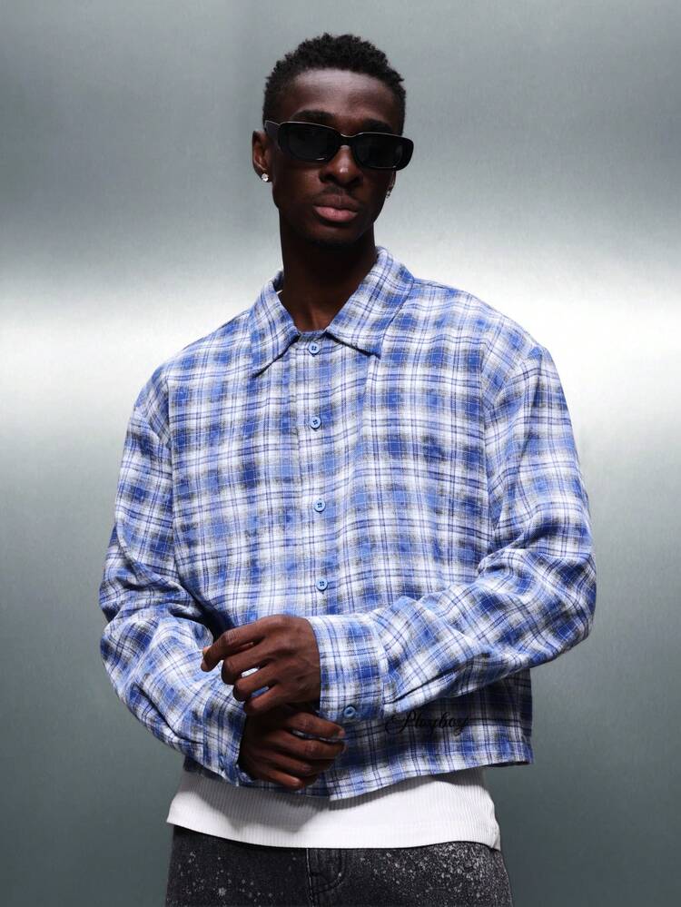 PLAYBOY X SUMWON Chemise à carreaux avec logo
