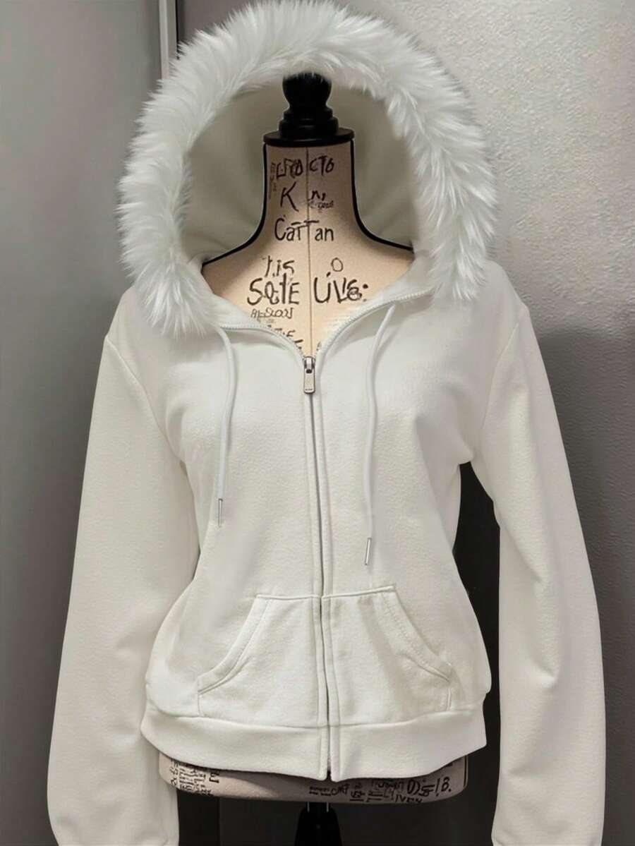 INAWLY 女士流行短款运动衫夹克