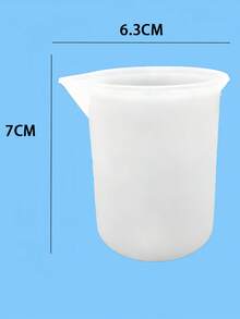 Crystal Epoxy Resin Art Glue Silicone Mixing Cup 100ml With Measurement Marks DIY Craft Tools Reusable Washproof NonStick Easy Pour Spout