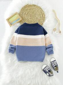 SHEIN Ombre Knit Cardigan, Half-Open Collar, Warm & Casual Minimalist, Autumn/Winter