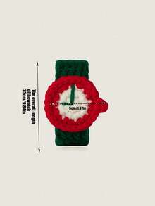 Joivida 1pc Handmade Knitted Woolen Mini Watches - Creative Gift Bracelets For Couples (Men & Women),Suitable For Christmas And Valentine's Day - Multicolor - View 8