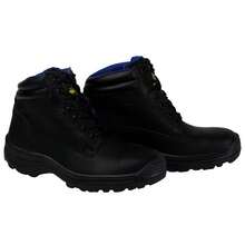 Fratello Select Fratello botas de trabajo color negro para hombre 2600 ZARO, diseño industrial con casquillo de protección de acero, ideales para labores industriales, de construcción o mantenimiento, bota de trabajo para hombre, calzado industrial negro, bota de trabajo resistente, botas de uso rudo, calzado mexicano - Negro - Ver 5