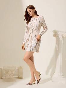 CUCCOO CHICEST 女士几何撞色尖头小猫跟凉鞋，优雅波西米亚风舒适套穿高跟鞋，适合度假和工作，棕色 - 黃色 - 查看 3