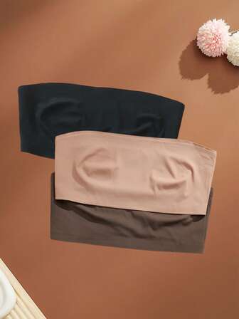 Snug Zone 3件套女士纯色休闲无缝文胸