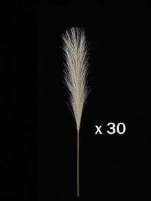 10Pcs/20Pcs-Artificial Reed Grass Boho Decor Faux Pampas Grass Large Tall Fluffy Artificial Fake Flower Bulrush Reed Grass For Vase Filler Farmhouse Home Kitchen Bohemian Decoration, Room, Wedding Party Decor (Beige), Valentine's Day, Gift,Fall Decor,Autumn,Fake Plants - Beige - View 13
