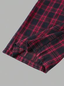 Sparklyn Set de 2 pantalones holgados a cuadros versátiles y casuales para adolescentes, adecuados para la escuela, el uso diario y el uso en la calle