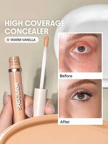 SHEGLAM Like Magic 12Hr Full Coverage Concealer-Warm Vanilla  Matte Liquid Concealer Long Lasting Brightening Color Corrector Weightless All-Day Long Lasting Hydrating Concealer Brand Beauty Makeup Face Paint Cosmetic For Women Girls Perfect For Fall Winter Ideal For Y2K Fancy Fashion Suitable For Birthday Christmas Present Party Ready Best Color