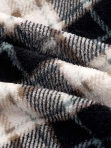 Manfinity NXTstreet Men's Casual Plaid Print Drawstring Loose Sweatpants Flannel Men Casual Pant Men Black And White Pants Gap Men Pajama Pant Lounge Pants Men Plaid Pants Scotland - Black and White - View 6