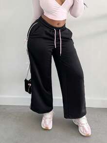 Alexandranx Damen Cargohose mit Schleifendekorationen - Schwarz - Übersicht 4