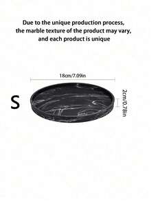 1pc/3pcs Round Marble Pattern Storage Tray, Bathroom Organizer Rack, Easy To Clean, Candle/Fragrance Holder, Silicone Vanity Tray, Jewelry Dish, Ideal For Liquid Soap, Shampoo, Spice Jars, Vase Mat In Home, Bathroom, Kitchen, Living Room, Coffee Table, Dining Room Plates Plate Kitchen Decor Trays Fruit Tray Tray Decor Gifts Birthday Graduation