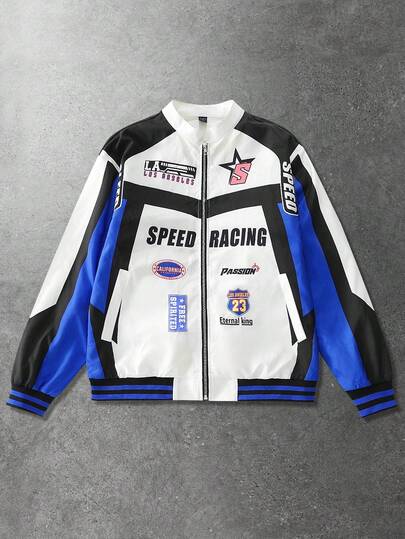 Street Life Men's Racing Element Jacket, Suitable For Autumn/Winter