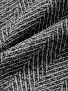 FRIFUL 女士加厚半身裙，秋冬季通勤时尚之选 - 黑與白 - 查看 3