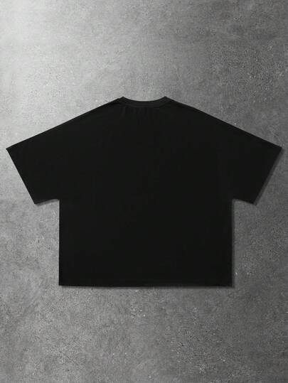 Street Life Camiseta de manga corta con adornos de rhinestone para hombres, adecuada para uso diario, primavera/verano