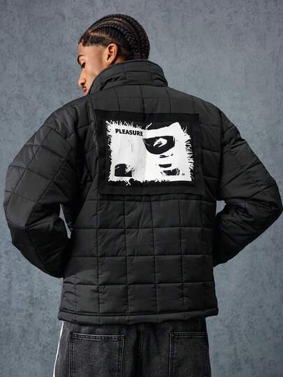 Street Life Men's Casual Quilted Zip-Up Padded Coat