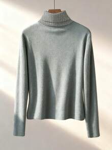 Franclia 新款加厚百搭圆领长袖女式T恤，冬季款