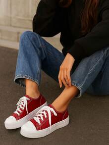 Women Tennis & Racquet Sport Shoes - Red - View 2