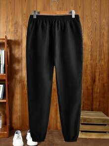 Manfinity VCAY Manfinity Modomio 2 件男士针织修身圆领长袖 T 恤和松紧腰直筒休闲裤套装，适合秋冬季男士运动服 - 彩色 - 查看 8