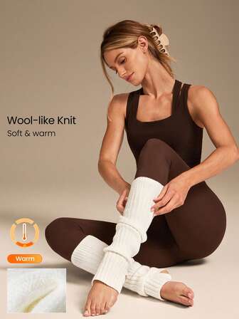 GLOWMODE 1-pack Värmande Isolerande Varm Mysig Tålös Utan Klack Knähöga 122 cm Benvärmare Höst Vinter Utomhus Dagligen Fritidskläder