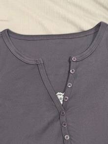 INAWLY 女士修身长袖二合一 T 恤