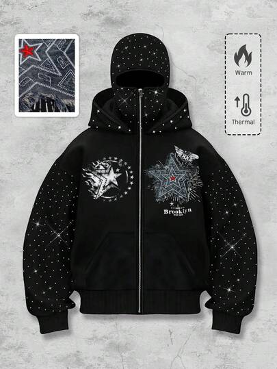 Street Life جاكيت بنفسجية ثقيلة للشارع والبنك للرجال، خريف/شتاء