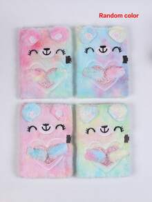 SHEIN 1pc Random Style Cute Teddy Bear Plush Notebook For Students, Girls Diary Journal School, Student, Stationery, School Supplies, Boys Journal - Multicolor - View 11