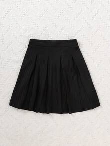 Elladie kids 两件套少女灰色长袖开衫和裙子套装 - 黑色 - 查看 9