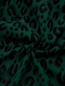 Franclia Plus Size Leopard Print Elastic Waist Chiffon Skirt For Spring/Summer Maxi Women - Multicolor - View 7