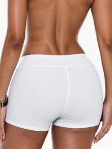 Swim Basics Summer Beach Women's Solid Color Bikini Bottom