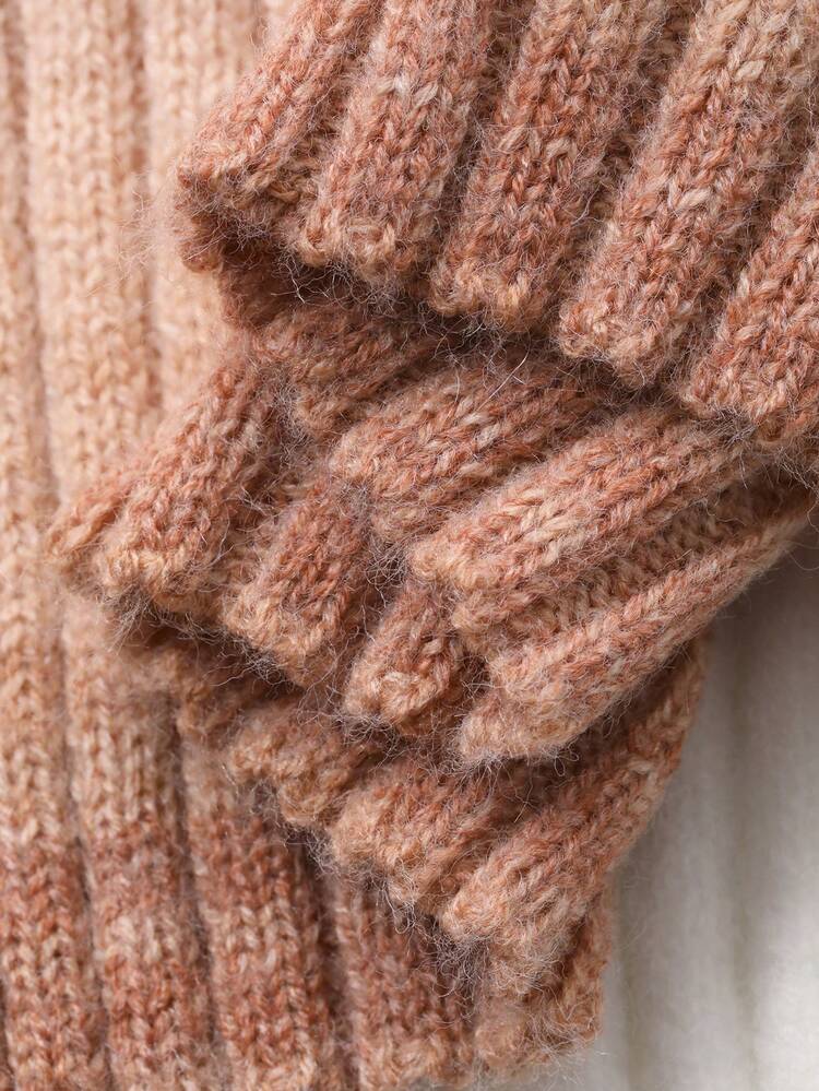 Women's Fashion Casual Maillard Ribbed Cardigan