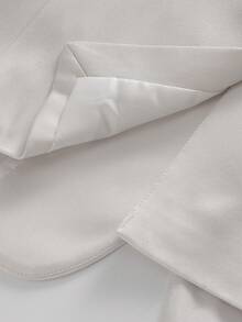 Calvornis Bộ vest nam cổ ve dài tay và quần âu thường ngày Bộ vest nam trang phục cưới trang trọng cho nam Bộ vest nam thanh lịch Bộ vest dạ hội cho nam Bộ vest cưới cho nam - Màu be - Xem 4