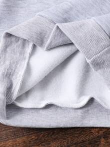 Genkimix Kids 2-Piece/Set Children's And Boys' Long Sleeved Hoodie And Loose Pants Set, Fashionable Winter Outfit - Grey - View 8