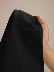 Ontre 2026 Spring/Summer New Round Neck Waist Cinched Short Sleeve Shirt, Urban Commute Business Casual - Black - View 11