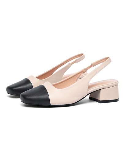 CUCCOO CURVES Plus Size Women's Fashionable Strap High Heel Dress Shoes