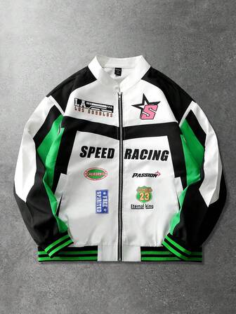 Street Life Men's Racing Element Jacket, Suitable For Autumn/Winter