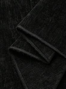 FRIFUL 女士丝绒直筒高开衩半身裙 冬季女装半身裙