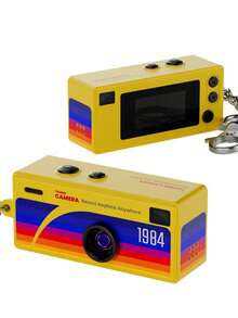 Teckwe 迷你钥匙扣相机，拇指相机，1080P 全高清迷你复古数码相机，微型便携复古微距相机，生日礼物