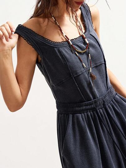 Bohemela 女式休闲纯色针织连体裤