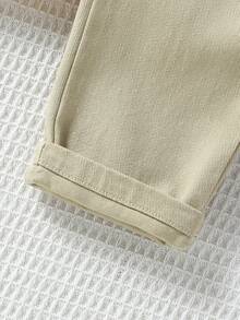 SHEIN Vintaside Kids 3条装男婴百搭休闲日常弹力腰宽松牛仔裤 - 彩色 - 查看 5