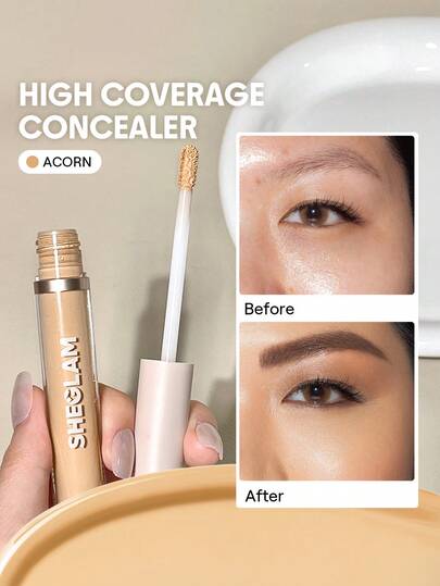 SHEGLAM Wie Magie, 12-Stunden-Concealer Mit VollstäNdiger Abdeckung – Acorn, Matter FlüSsiger Concealer, Lang Anhaltender Aufhellender Farbkorrektor, Schwereloser, Den Ganzen Tag Anhaltender, Feuchtigkeitsspendender Concealer, , Weihnachts--Concealer Marke SchöNheit Make-Up Kosmetik FüR Damen MäDchen Perfekt FüR Herbst Winter Ideal FüR Y2K Schick Mode Geeignet FüR Geburtstag Weihnachten PräSent Party Fertig Beste Farbe