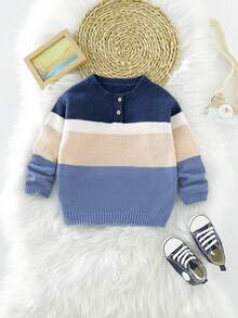 SHEIN Ombre Knit Cardigan, Half-Open Collar, Warm & Casual Minimalist, Autumn/Winter