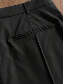 SWAVVY Pantalones holgados con ajuste suelto para hombres, estilo urbano, para volver al colegio, otoño. Disponible en múltiples tallas - Negro - Ver 6