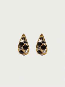 Glisma 18K Gold Plated Earrings, Minimalist & Fashionable - Yellow Gold - View 3